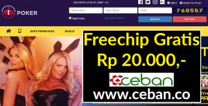 AIAPoker – Freechip Gratis Tanpa Deposit Rp 20.000