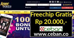 ApecPoker – Freechip Gratis Tanpa Deposit Rp 20.000