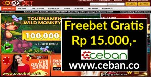 CocoBet – Freebet Gratis Tanpa Deposit Rp 15.000
