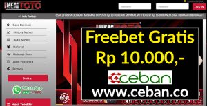 InemToto – Freebet Gratis Tanpa Deposit Rp 10.000
