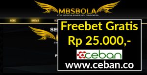 MBSBola – Freebet Gratis Tanpa Deposit Rp 25.000
