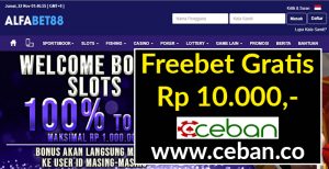 ALFABET88 – Freebet Gratis Tanpa Deposit Rp 10.000