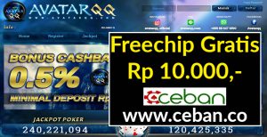 AvatarQQ – Freechips Gratis Tanpa Deposit Rp 10.000