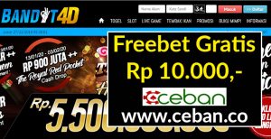BANDOT4D – Freebet Gratis Tanpa Deposit Rp 10.000