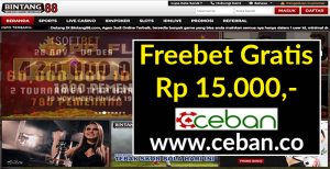 Bintang88 – Freebet Gratis Tanpa Deposit Rp 15.000
