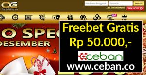 OKEGaming – Freebet Gratis Tanpa Deposit Rp 50.000